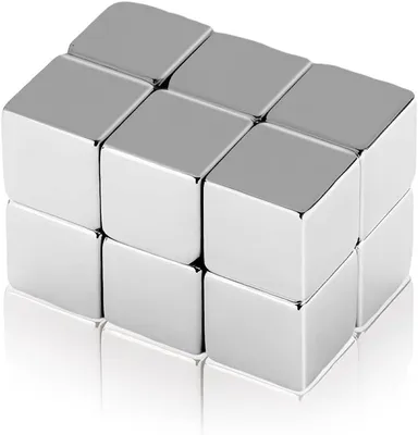 Set von 12 Extra starken Mini Neodym-Magneten 10 x 10 x 10 mm für magnetische Tafeln, Kühlschränke und Whiteboards
