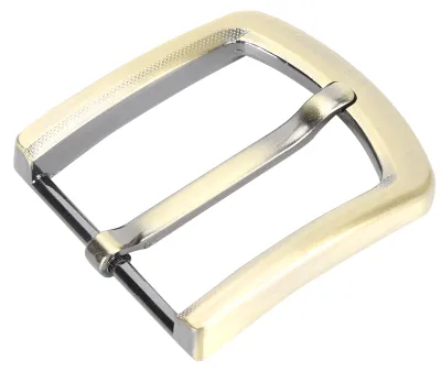 Image de Boucle de ceinture en laiton de style rétro, fixation amovible à une seule dent, accessoires de réglage, type B