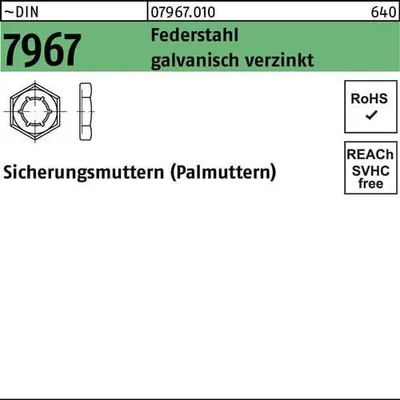 Produktbild von Reyher  7967 Palmuttern 33 mm verzinkt (50 Stück)