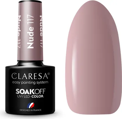 Produktbild von CLARESA Hybrid-Gel-Nagellack NUDE 117 -5g