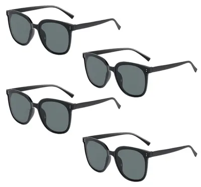 Produktbild von 4er-Pack Sonnenbrillen für Damen, trendige, übergroße, große Fahrbrillen, UV-Schutz, große Sonnenbrillen