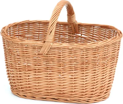 Produktbild von JIPRO® Einkaufskorb aus Weide Lady IV. - Weidenkorb - B 45 x T 32 x H 25/35(cm)