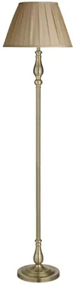 Image de Lampadaire, abat-jour textile plissé, H 170 cm, FLEMISH