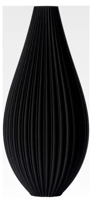 Produktbild von Dekovase Sina L 30cm Bodenvase Schwarz für Pampasgras und Trockenblumen