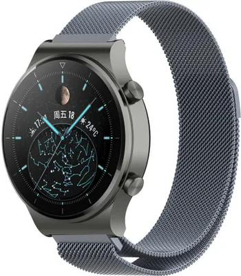 Produktbild von Strap-It Huawei Watch GT 2 Pro Milanese-Armband (Space Grey)