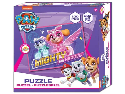 Obrázok produktu pre Puzzle Labková patrola Mighty Heroes 100 dielikov