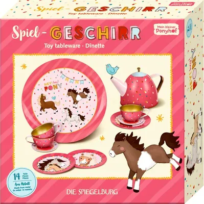 Produktbild von Coppenrath Verlag GmbH & Co.KG Spielgeschirr - Mein kl. Ponyhof 1