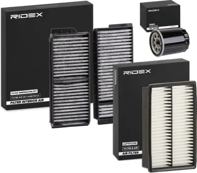 Produktbild von RIDEX Filterset Inspektionspaket Filtersatz für MAZDA 5 (CR19) 3 (BK) 5 (CW) 3 Stufenheck (BK)