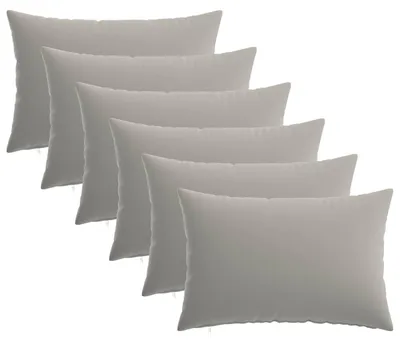 Produktbild von vidaXL Kissenbezug 6 pcs HEERLEN Grau 50 x 80 cm Polyester