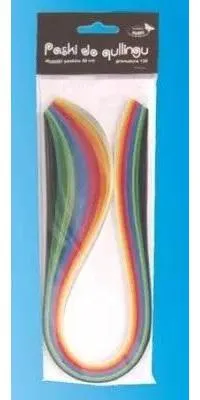 Imagen del producto de Galería Hobby: Tiras para quilling de 5 mm - 100 tiras de colores pastel, de 50 cm de longitud