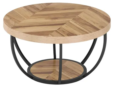 Produktbild von Runder Couchtisch – Beistelltisch – Couchtisch – Wohnzimmertisch – Holztisch – Durchmesser 80 cm