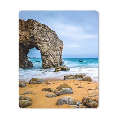 Produktbild von MuchoWow® Mauspad Mousepad Steine - Wasser - Strand - Felsen - Wellen 19x23 cm - Mousepads - Maus Mat - Pad - Mausunterlage - Mauspads - Spielen