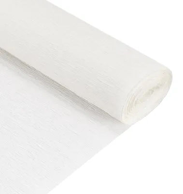 Crepepapier-Rolle, 210 cm x 50 cm, weiß, für Dekoration