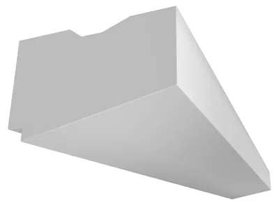 Obrázok produktu pre ELHARE Štukové lišty LED svetelné profily nástenné nepriame osvetlenie profil LS3A - 45x70mm, 2m