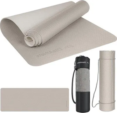 Image de Tapis de yoga antidérapant 183 x 61 cm avec sangle de transport et sac