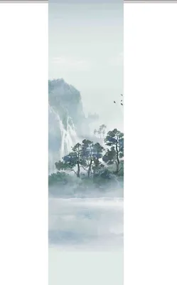 Produktbild von Schiebegardine VITNAM, Seidenoptik, 245x60 cm, Photoprint, inkl. Zubehör