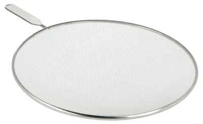 Aluminium Spritzschutz 33 cm rund silber für Pfannen