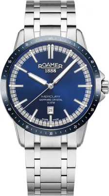 Obrázek produktu pro Zegarek męski ROAMER 968833 41 45 20 granatowy klasyczny do pływania