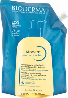 Produktbild von BIODERMA Atoderm Duschöl Eco-Recharge 1L – Rückfettendes Pflege-Duschöl für trockene & empfindliche Haut