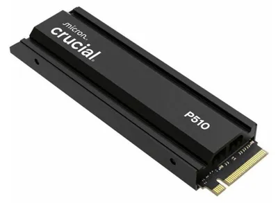Image de CRUCIAL - P510 - SSD interne - 1 To - PCIe Gen4 NVMe M.2 - Avec dissipateur thermique - Vitesse de lecture jusqu'à 1100 Mo/s - CT1000P510SSD5