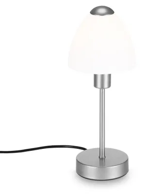 Produktbild von Tischleuchte Tischlampe Kabelschalter 1xE14 40W silber Metall-Glas Briloner
