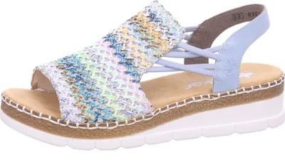 Produktbild von Rieker - Sandale blau kombi, Größe:38, Farbe:blau-multi/aqua 91