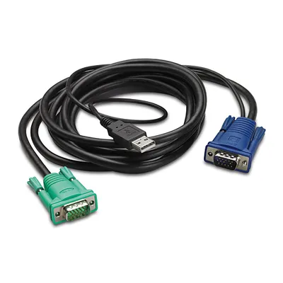 Obrázek produktu pro APC AP5821, 1,8 m, Černá, USB-A, HD-15, Samec/samec, 70 g