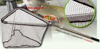 Produktbild von Paladin Profi-Kescher 225 cm gummiert, 2 x 80 cm, 225 cm