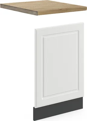 Produktbild von Frontblende Vicco R-Line Weiß Landhaus 45 cm , AP Eiche, Model 46568