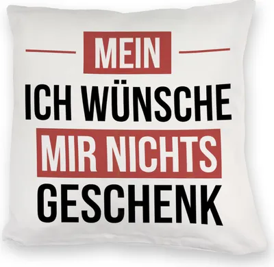 Produktbild von Mein ICH WÜNSCHE MIR NICHTS Kuschelkissen