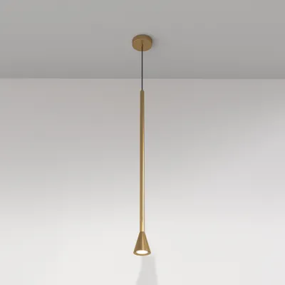 Immagine prodotto di Lampada a sospensione, metallo, oro, H 89,5 cm