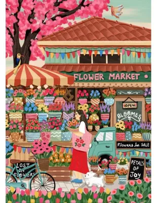 Produktbild von Pieces & Peace Puzzle Flower Market - 1500 Teile Puzzle