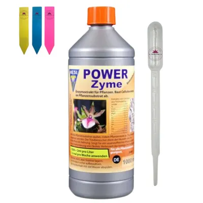 Produktbild von Hesi Power Zyme 1 Liter –  inkl. Dosierpipette und 3 Pflanzenschilder
