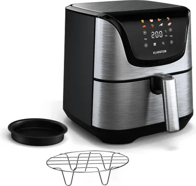 Zdjęcie produktu dla KlarsteinFrytownica na gorące powietrze AeroVital Deluxe, 1700 W, 8 funkcji, z akcesoriami, 200°C, timer