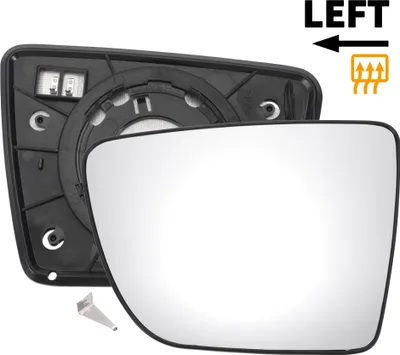 Image de Verre De Rétroviseur C?té Gauche De Remplacement Avec Plaque De Support Chauffant Verre Blanc Pour Kia Venga 2009-2020.