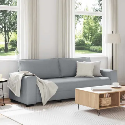 Produktbild von Möbel 3-Sitzer-Sofa Hellgrau 180 cm Stoff - Klassische Sofas 4105176