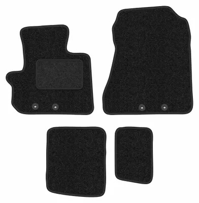 Image de Tapis de sol en moquette pour Toyota IQ 2009- (à hayon) – jeu 4 pièces, anthracite, sur mesure – Wielganizator ANTHRA