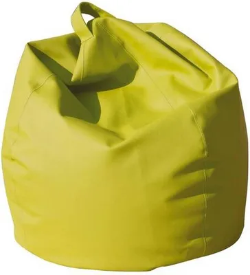 Produktbild von Eleganter Sitzsack, gelbe Farbe, Maße 80 x 120 x 80 cm