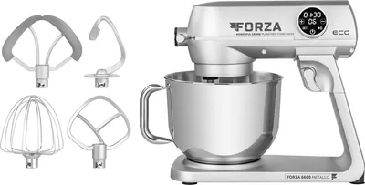 Produktbild von ECG Küchenmaschine FORZA 6600 Metallo Argento