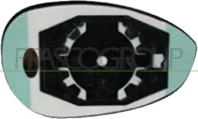 Produktbild von PRASCO Spiegelglas Außenspiegel Rechts für FIAT 500 (312) Beheizbar Konvex FT0307523