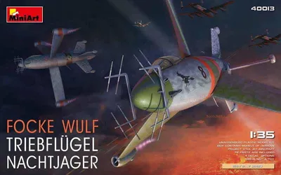 Immagine prodotto di MiniArt 1:35 Focke-Wulf Triebflügel Nachtjäger Modello in plastica