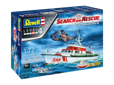Obrázek produktu pro Revell DGzRS BERLIN + Westland SeaKing Mk. 41, Montážní sada, 1:72, DGzRS BERLIN + Westland SeaKing Mk. 41, Jakékoliv pohlaví, Plast, 311 kusů
