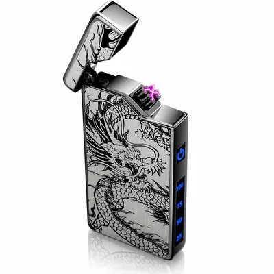Produktbild von USB Lichtbogen Feuerzeug,Doppelbogen Elektro Feuerzeug mit Touch Sensor, winddichtes Metall Feuerzeug,wiederaufladbar für Kerzen, Outdoor und Geschenk