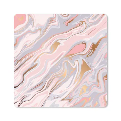 Produktbild von MuchoWow® Mauspad Mousepad Marmor - Pastell - Abstrakt - Muster 20x20 cm - Mousepads - Maus Mat - Pad - Mausunterlage - Desk Mat - Bureauartikeln