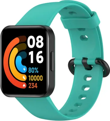 Produktbild von Strap-it Redmi Watch 2 (Lite) Silikonarmband (Aqua)