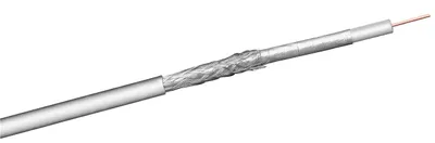 Produktbild von Goobay 67018 100 dB Koax-Antennenkabel, 2x geschirmt, CU, 100 m, Weiß, 100 m - Class A getestet, für digitale SAT- und BK-Kabelanlagen