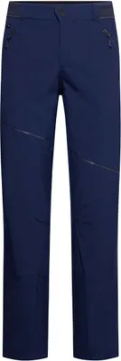 Dunkelblaue Softshellhose "Orizon Pant M" von La Sportiva mit seitlichen Taschen und Reißverschluss.