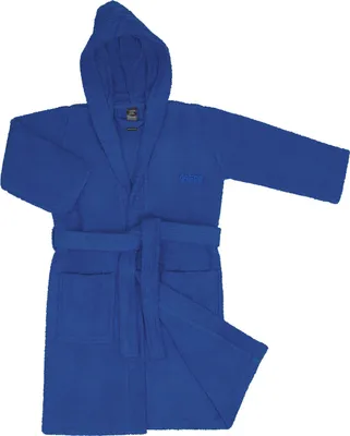 Produktbild von Frottee-Bademantel mit Kapuze für Mädchen und Jungen – OAHOO – 100 % Baumwolle – Königsblau