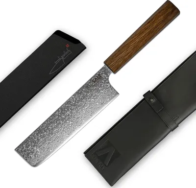 Produktbild von NAKIRI 菜切 17cm SPG2 Damaststahl Gemüsemesser handgefertigt in Japan | HRC 62+ Profi Kochmesser 65 Lagen Damast | Chef Messer Küchenmesser