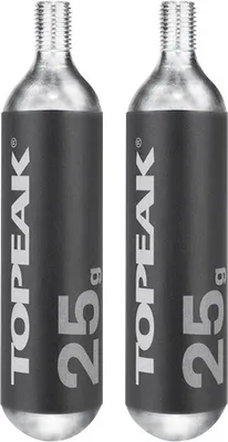 Produktbild von Topeak 25g CO2 Kartuschen mit Gewinde (2er Set)